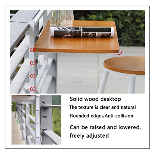 Table d'appoint pliante réglable murale rabattable et gain de place