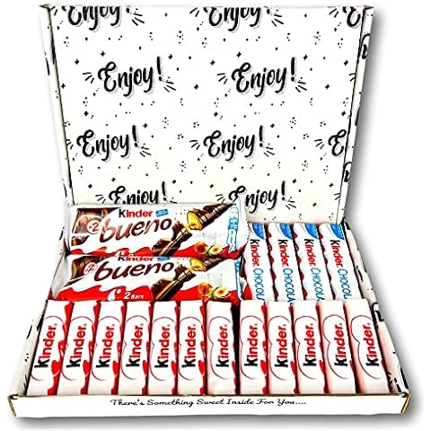 Kinder Chocolate Hamper Gift Box 18 Piece - Medium Chocolate Hamper | Kinder Bueno & More - Chocolate Lovers Hamper Cover