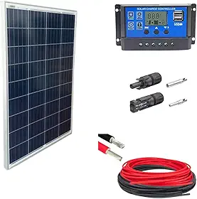 Kit Painel Placa Energia Solar 60wp Pwm 30a Cabo E Mc4