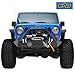 EAG Stubby Front Bumper W/LED Lights & Winch Plate Fit for 07-18 Wrangler JK