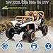2025 XXL 24V 4WD Kids Ride On UTV 4X4 Off-Road Battery Powered Electric Toy Car with Parents Remote Control for Boys Girls, Kids UTV 4 Wheeler Ride on Toy w/Music, Bluetooth, White