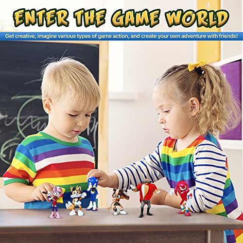 Minaso 6 Pack Action Figures, Action Figure Set, Highly Detailed Collectible Playsets Toys For Kids And Collectors- Perfect Kids Gifts Cake Toppers Party Favor Decoration #TOP5