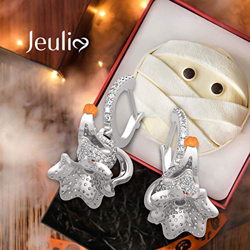 Jeulia 1 Carat Zero Necklace for Women Men 925 Sterling Silver White Diamond Pendant Necklace Halloween Jewelry Romantic Jewelry Gift for Her X-mas Festival Birthday Gift4