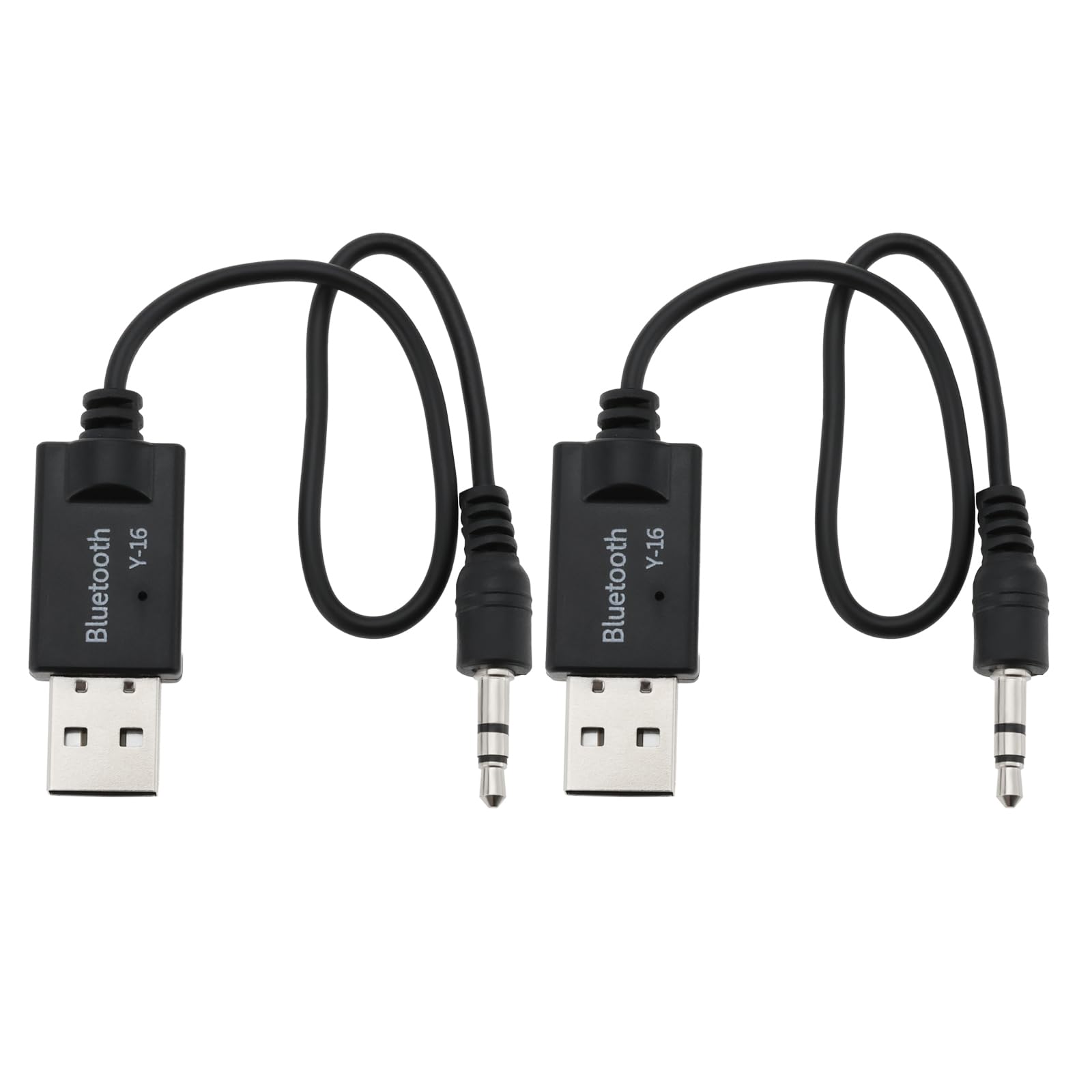 Create idea 2Pcs USB Bluetooth to AUX Cable Receiver 3.5mm in-Line Bluetooth Audio Adapter Compatible with Mini Cooper Gen 2 3 R56 R55 F56 F55 R60-image-15