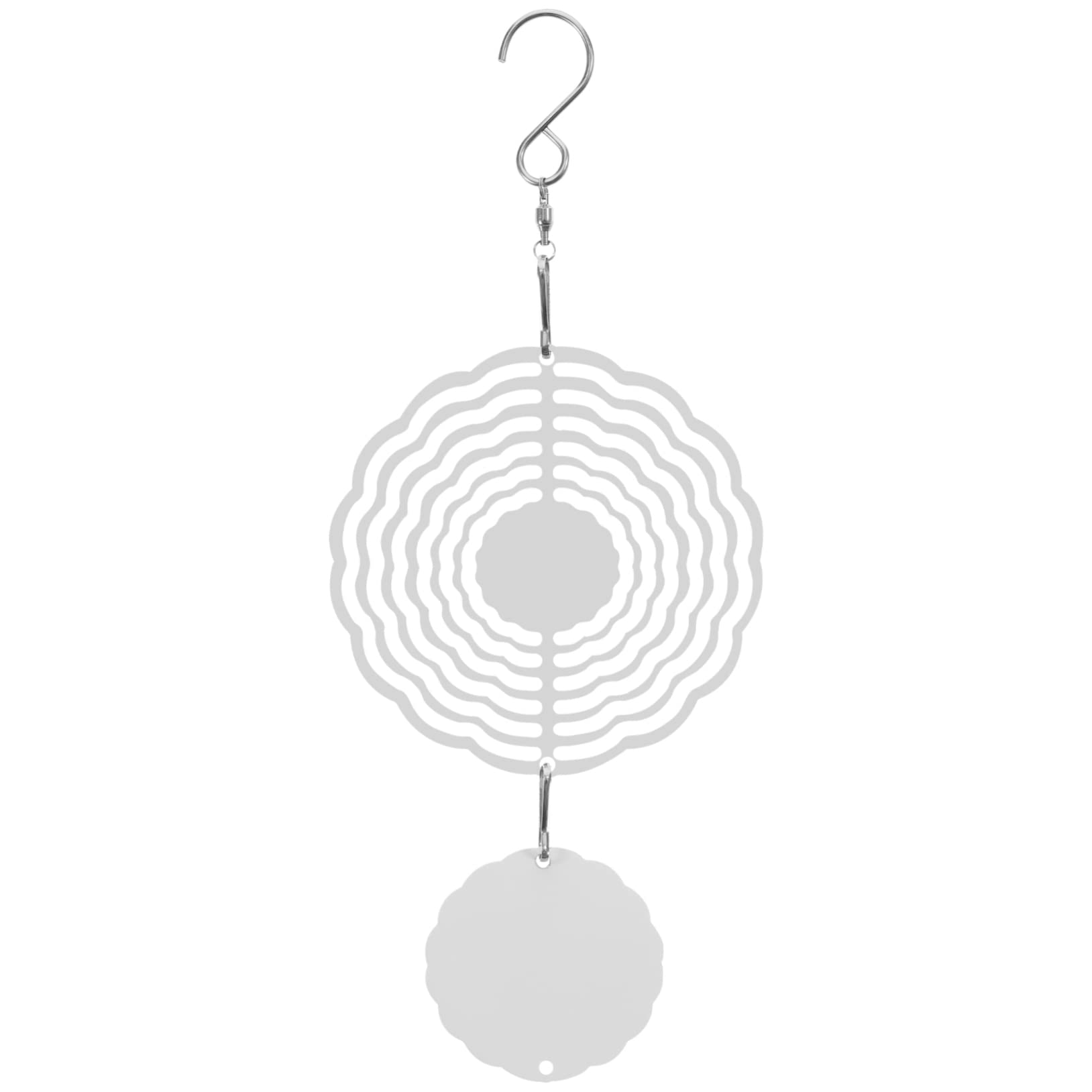 Toyvian 5 Stück Aluminium Rotierender Windspiel Windspiel Aus Aluminium Deko Windspinner Sublimationsspinner Outdoor-Windspiel Windspiele Im Freien Windspiel-Dekoration Weiß