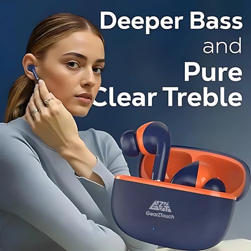 Image of Trendy Buds PRO Wireless Buds with Fast Charging & Premium Glossy & MATT Finish Upto 42H Playtime| Dual 10mm Driver | IPX4 Water-Resistance| BT5.3 | Quad Mic with ENC | Touch Control- Blue