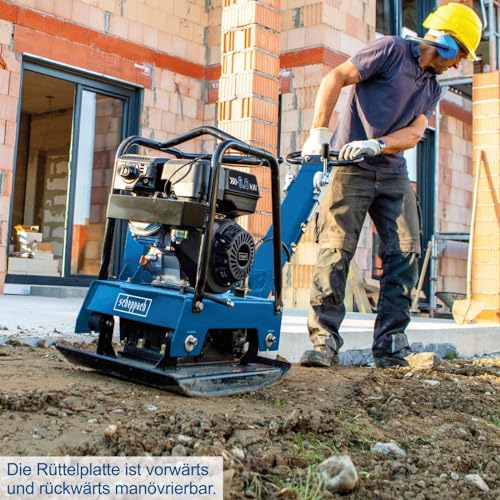 Plataforma vibratoria Scheppach HP3000S a gasolina, 9 HP, presión de compresión de 30,5 kN, profundidad de compresión de 50 cm, juego completo incluye tapete de goma y dispositivo de conducción miniatura 6