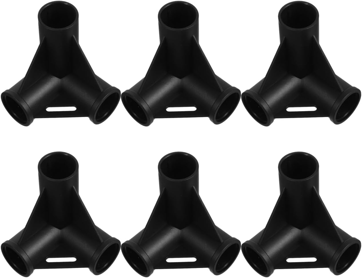 Toddmomy 6Pcs 22mm Tent Pole Connectors ABS Plastic Canopy Fittings Replacement Parts for Pet Tent Dog Bed Canopy Outdoor Camping Repair
