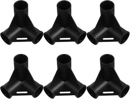 4-Way Tent Pole Connector, Canopy Fittings Coupling, Professional Tent Joint for Carport Awnings