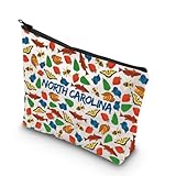 【MULTIFUNCTIONAL COSMETICS BAG】: These makeup bags not only can storage your cosmetics, but also jewelry, electronic accessories, camera, essential oil, toiletries, shaving kit, valuable objects and so on. 【PRODUCT SIZE】: 9"L *7.2"H, size suitable fo...