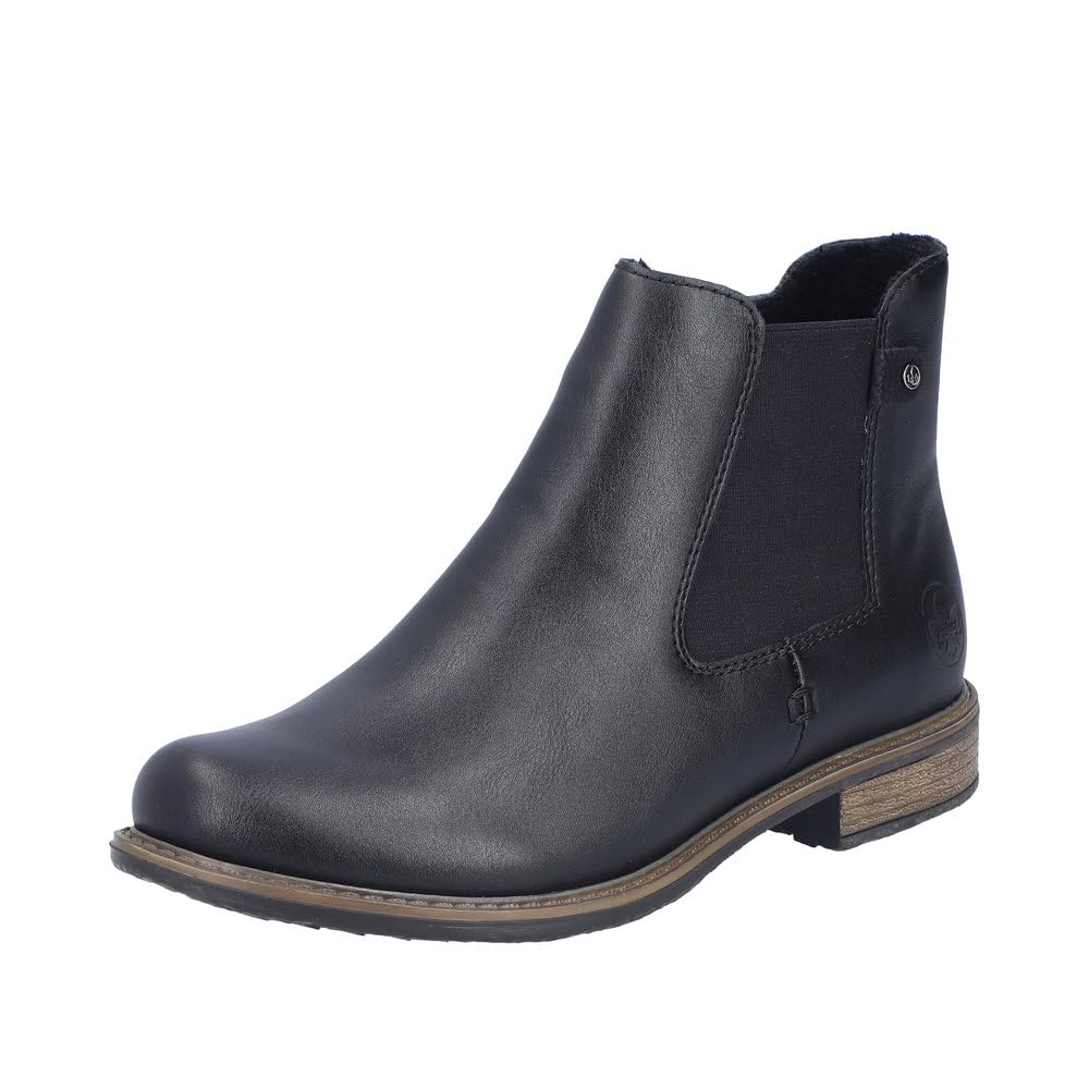 Rieker Women's 74854 Chelsea Boots, Black, 40 EU, Black, 6.5 UK
