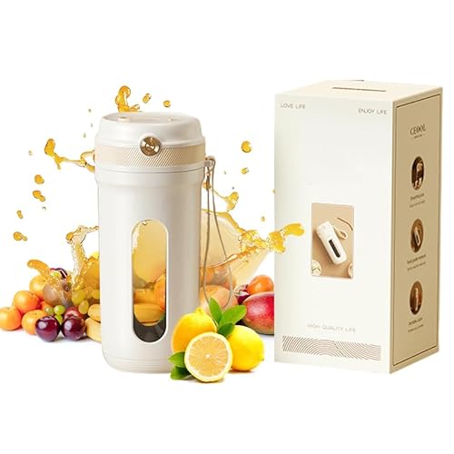 12.8 oz Personal Blender for Smoothies & Shakes, USB Rechargeable Mini Blender with Travel Bottle, Portable Mixer for Juice, Protein Shakes – Ideal for Office, Gym, Travel (Z03) -  ROVIA, 23-1