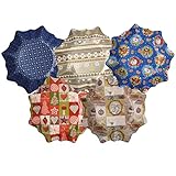 weihnachtsteller pappe dm bunte sternförmige Adventsteller für Plätzen und Gebäck