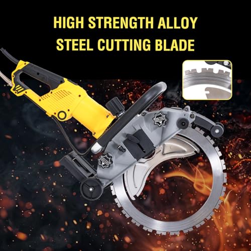 KATSU Tools 5000W Brushless Electric Ring Wall Saw, 29cm Cutting Depth, Powerful Handheld Dust-Free Concrete Brick Wall Chaser Groovin Slotting Machine with Plastic Toolbox 8 KATSU Tools 5000W Brushless Electric Ring Wall Saw, 29cm Cutting Depth, Powerful Handheld Dust-Free Concrete Brick Wall Chaser Groovin Slotting Machine with Plastic Toolbox - Image 8