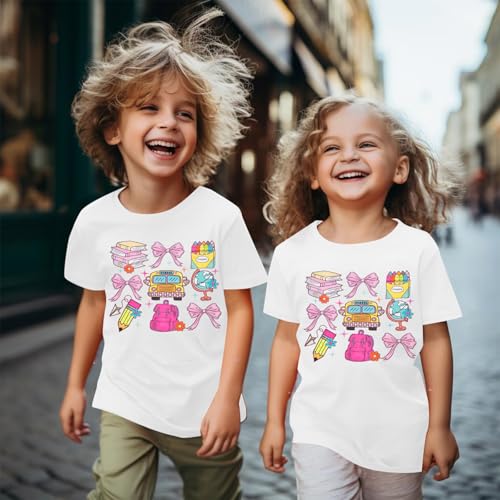 Kindergarten Shirt for Girls Boys First Day of Preschool Shirts Back to School Outfits Little Kid School Tee Top2