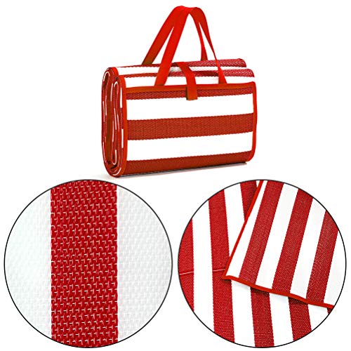 Reversible Mats - Indoor/Outdoor Plastic Straw Rugs, Modern Outdoor Area Rug for Patios Clearance, Outside Mat for RV Camping, Picnic, Beach, Backyard, Deck, Trailer (5' x 6.5') - Image 4