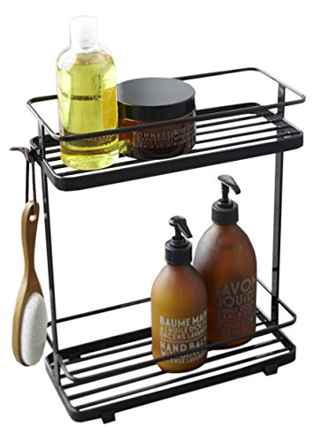 Red Co. Stainless Steel Bathroom Caddy Stand in Black Finish