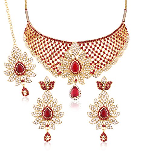 Buy I Jewels Gold Plated Necklace Set 