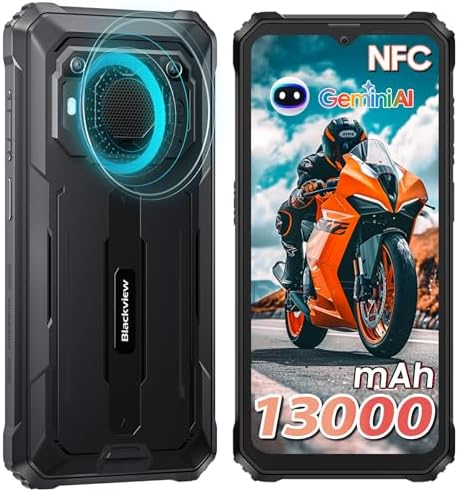 Blackview Color 6 AI Smartphone, 24GB+256GB, 50MP+13MP Camera, 6.67" HD+, 3 Card Slots, Android 15 Mobile Phone, 18W Fast Charging, Smart-K Box Speaker, Doke AI