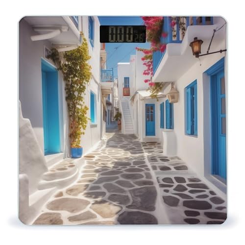 Báscula digital Grecia Street para peso corporal 400 lb miniatura 1