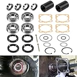 for VW Type 1 Rear IRS Bearing Kit with Seals, Clips & Spacers Compatible with Volkswagen Bug, Karmann GHIA, Type 3 Squareback, Super Beetle, Rear IRS Wheel Bearing Kit & Swing Axles Bearing Seal Kit