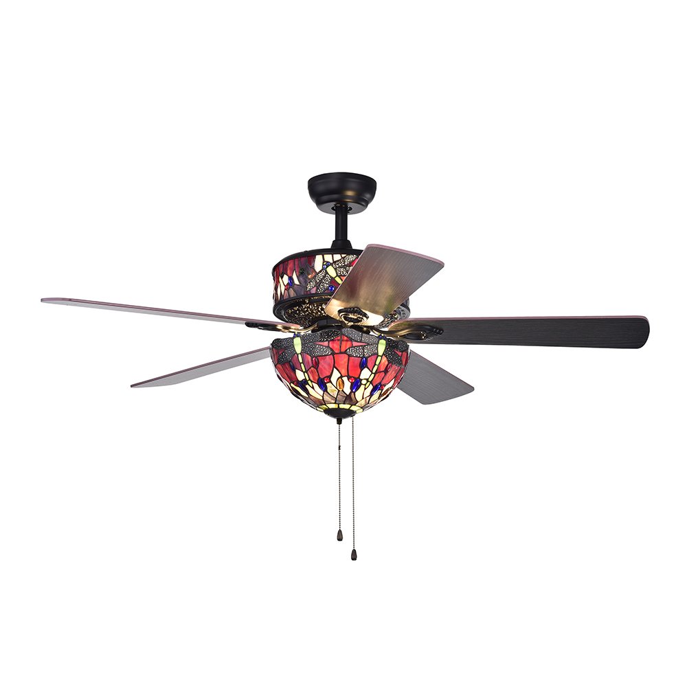 Warehouse of Tiffany CFL-8281BL Ceiling Fan, 52"