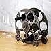 Foster & Rye Gears And Wheels Countertop Wine Rack, Durable Plastic Wine Bottle Holder, Holds 6 Standard Wine Bottles, 3.2" x 5.2" x 13.5"
