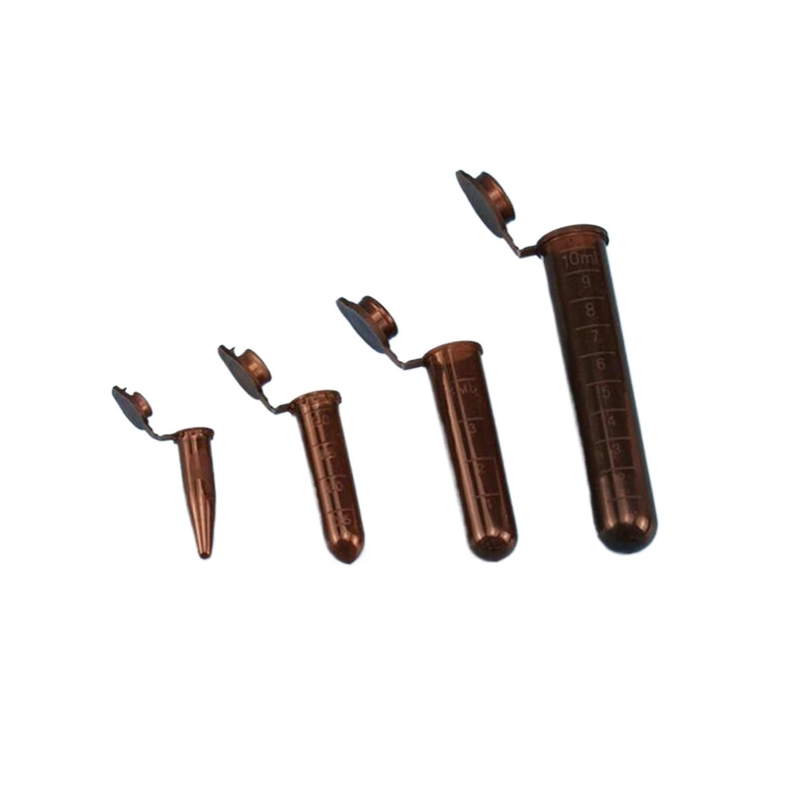 Lab 0.5ml 1.5ml 2ml 5ml 10ml Provetta For Provetta Da Centrifuga Marrone A Prova Di Luce/lucifuga/fotofobica For Uso Nell'analisi PCR(0.5ml 1000pcs)