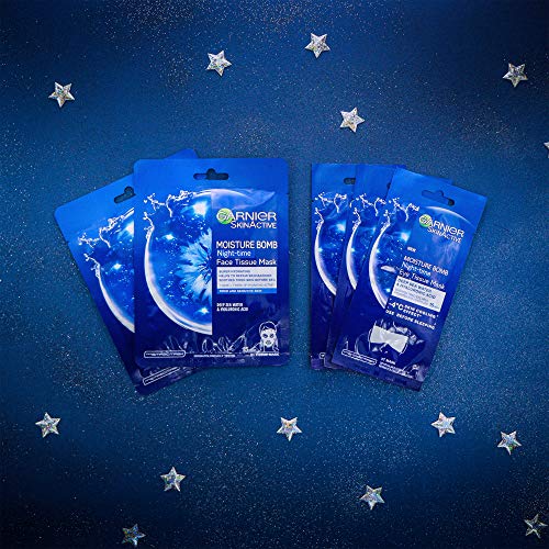 Garnier Moisture Bomb Night-Time Sheet Mask Collection with Deep Sea Water and Hyaluronic Acid - Image 5