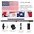 Yeesun Flag Pole for House with 3x5 American Flag, 6 FT Wall Mount Flag Pole with Bracket for Home Porch,Outdoor Deco.Residential or Commerical Tangle Free Flag Pole Kit (Black)
