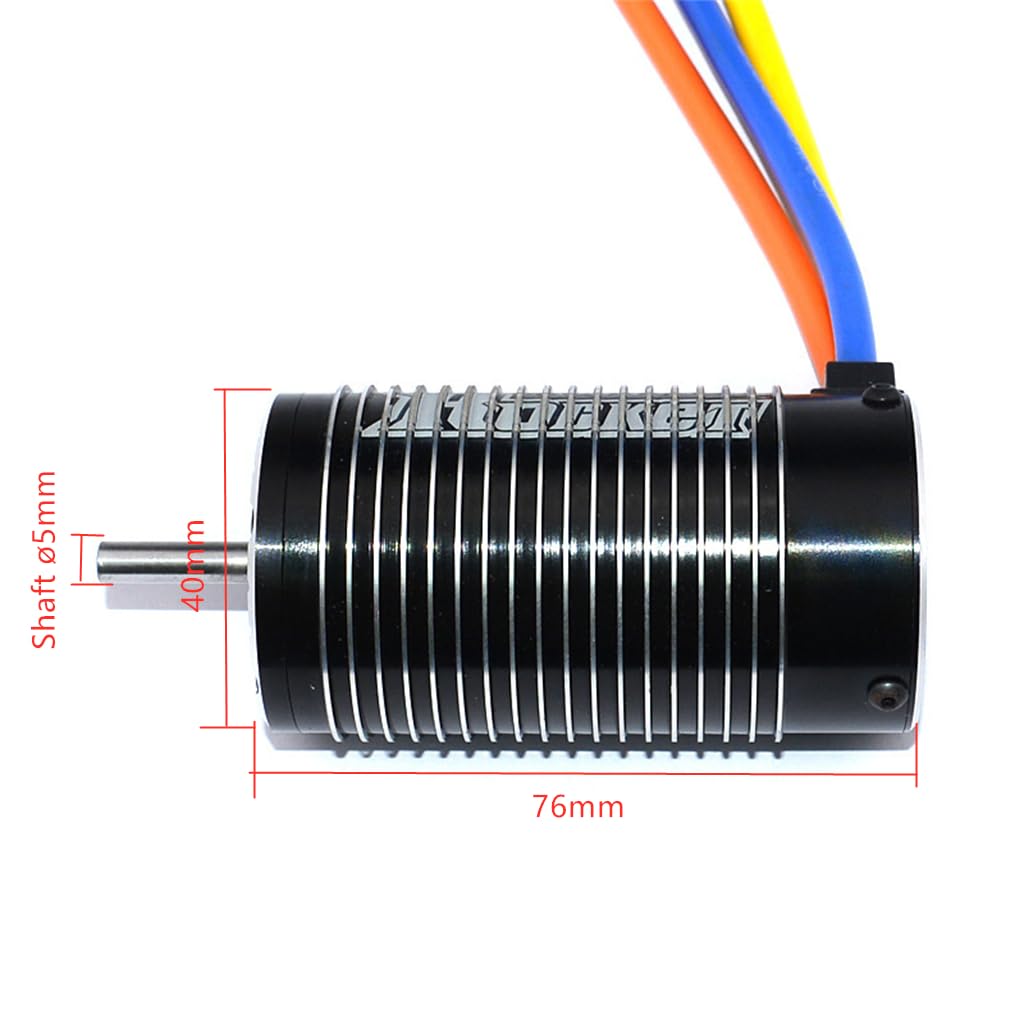 Rocket 4076 2000KV bezczujnikowy bezszczotkowy wał silnika ø5 mm do 1/8 RC Drift Racing Car Monster Truck Buggy Off-Road RC Car