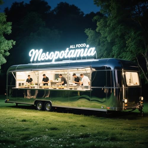 Remolque de comida comercial - Camión de cocina móvil personalizado para perros calientes, hamburguesas y servicio de bebidas