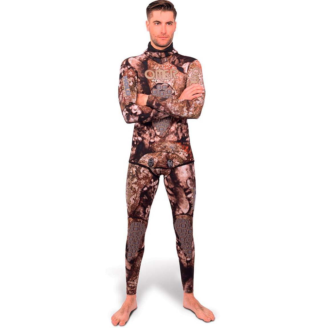 Omer Holo Pantaloni Pietra 5 Millimetri Neoprene Nylon Unisex Adulto Immersione Grigi