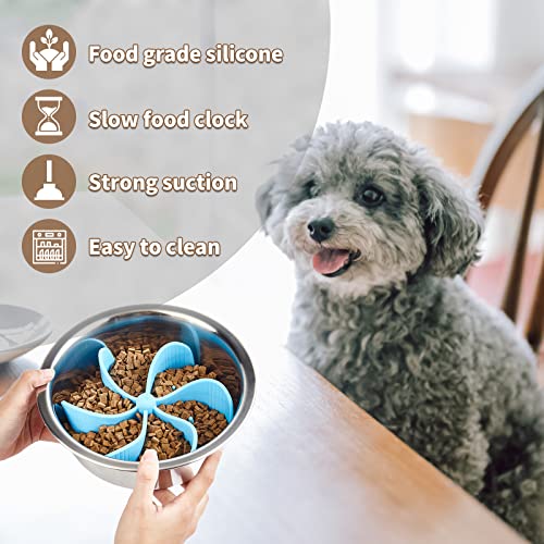 Suplutux Dog Slow Feeder Insert With Big Suction - Turn Dog Bowl Into A Spiral Dog Bowl Slow Feeder For Stainless/Steel/Plastic/Ceramic Dog Bowl #TOP5