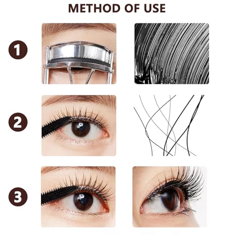 FEXPDL Waterproof Mascara Brown & Black 2 PCS Brown Mascara Waterproof Mascara Telescopic Natural Lashes Mascaras, Eye Make-up Hard Wearing Non-smudged, Non-caking, Lasts all day long. - Image 6