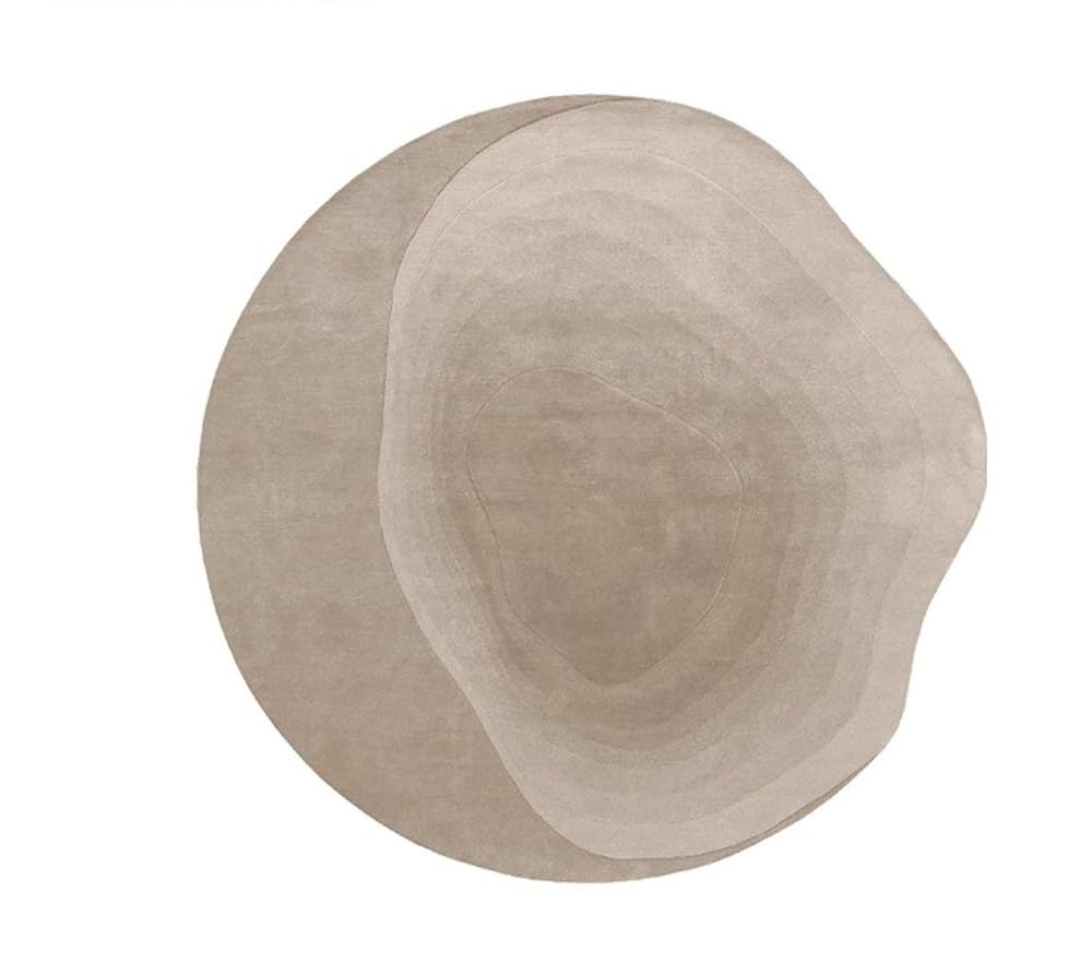 Tapis de chambre doux 100x100 cm irrégulier pour réchauffer un sol froid
