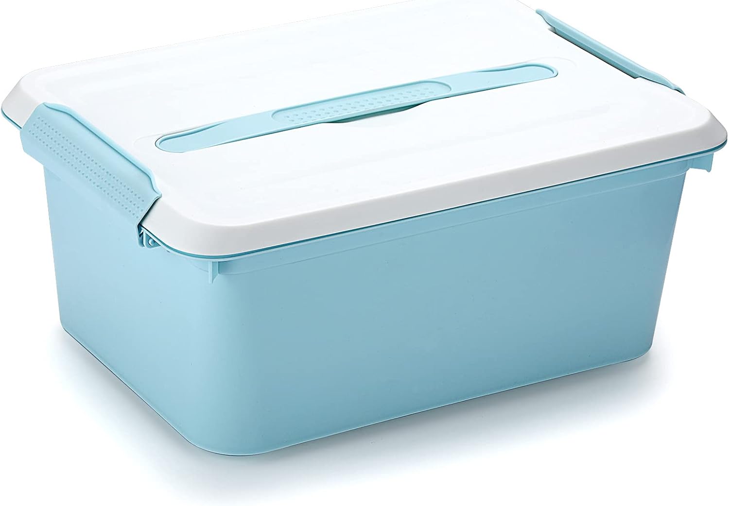 IGNPION Plastic Craft storage Box with Dividers Tray Stackable Craft