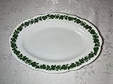 Romantica Weinlaubmuster Schale mit Goldrand, Romantica, Schaller Bavaria Porzellan, 34,5 cm x 23,5 cm