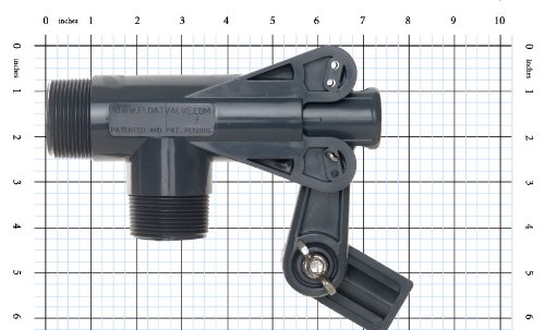 Kerick Valve PS150SS PVC Float Valve, Standard Mount, 124 gpm at 50 psi, 1-1/2