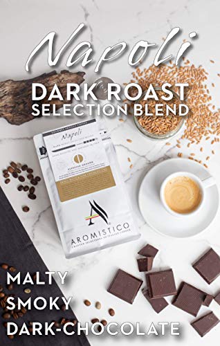Aromistico | Dark & Medium Roast Bundle | Premium Italian Ground Coffee | Napoli & Roma Blend | For Cafetiere/French Press, Filter, Pour Over, Drip, Moka Or Aeropress #TOP1