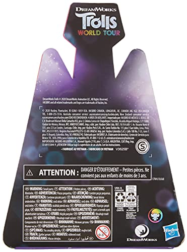 Trolls Dreamworks World Tour Satin, Collectible Doll With Guitar Accessory And Hair Clip, Toy Figure Inspired By The Movie World Tour #TOP1