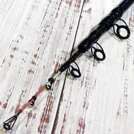 Canna Pesca Bolentino Metri 2,40 Con Mulinello E Filo Barca Sgombro Orata Fragolino Kit Combo Offerta