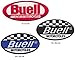 Produktbild BUELL Aufnäher Aufbügler Patch 3 Stück Motorrad Ulysses Cyclone 1125R USA TURBOVERSAND