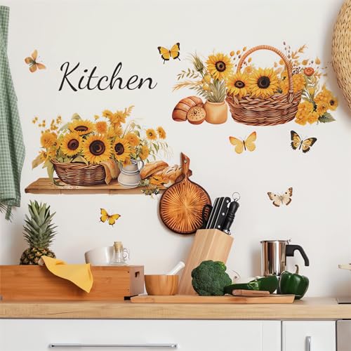 Vinilos Decorativos Girasol Amarillo Para Pared miniatura 5