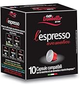 Caffè Trombetta L'Espresso, Capsules compatibles Nespresso, Aromatique – 8 paquets de 10 capsules...