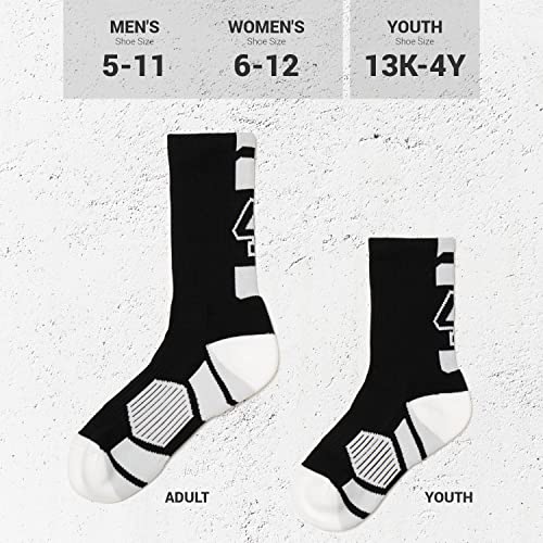 image for Custom Team Number Crew Socks | Athletic Socks by Chalk Talk Sports | 