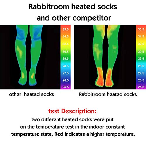 Svpro Improved Heated Socks, Electric Battery Heating Socks for Men Women, Winter Skiing Hunting Hiking Motorcycle Warm Cotton Socks Foot Heater - Image 4