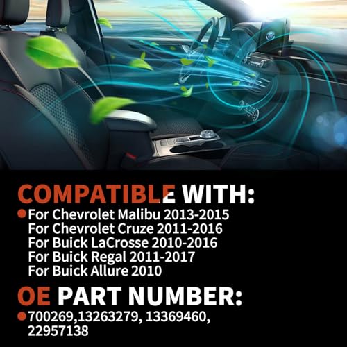 Image of AC Blower Motors 700269 Compatible with Chevrolet Malibu 2013-2015, for Chevy Cruze 2011-2016, for Buick Lacrosse 2010-2016, Regal 2011-2017, Buick Allure 2010, Replace#