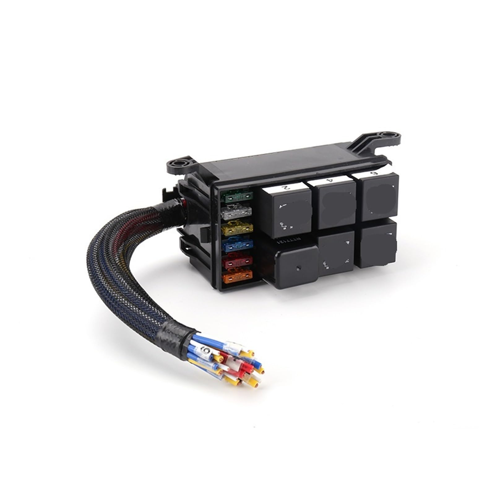 Caja de fusibles de 6 vías for relé automotriz, Conjunto de fusibles for Motor, Caja de Control Principal de modificación de línea de Cabina (Size : 24V Relay 4 Pins)