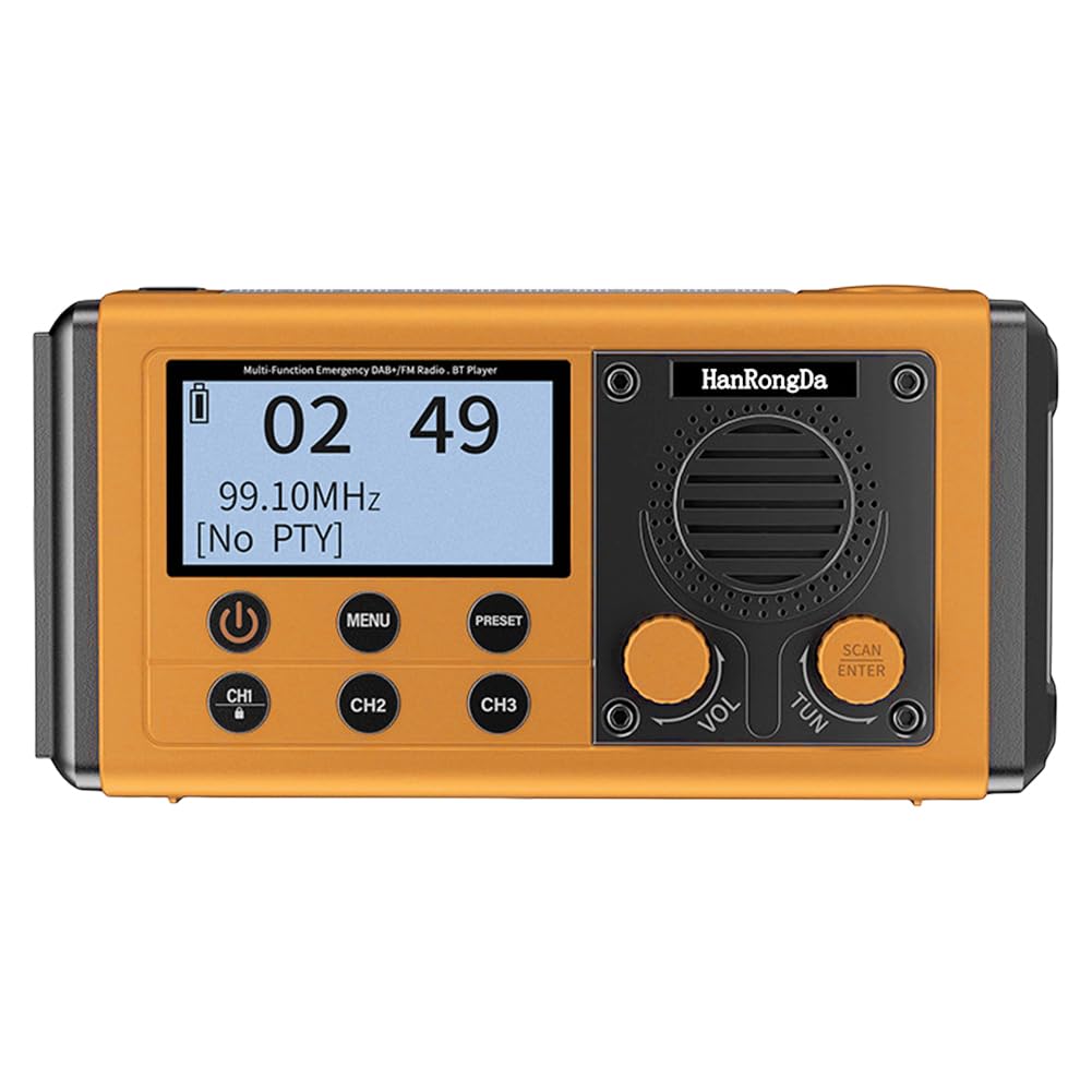 Radio FM DAB 10000mAh con ricarica a manovella solare e altoparlante per la radio di campeggio all'aperto